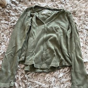 free people waffle shirt